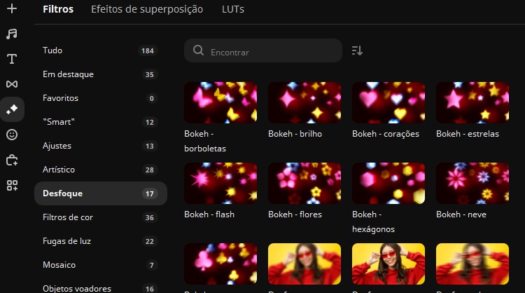 Aplicação de Desfoque