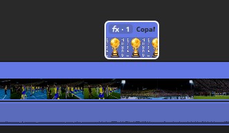 Imagem sobre vídeo na linha do tempo